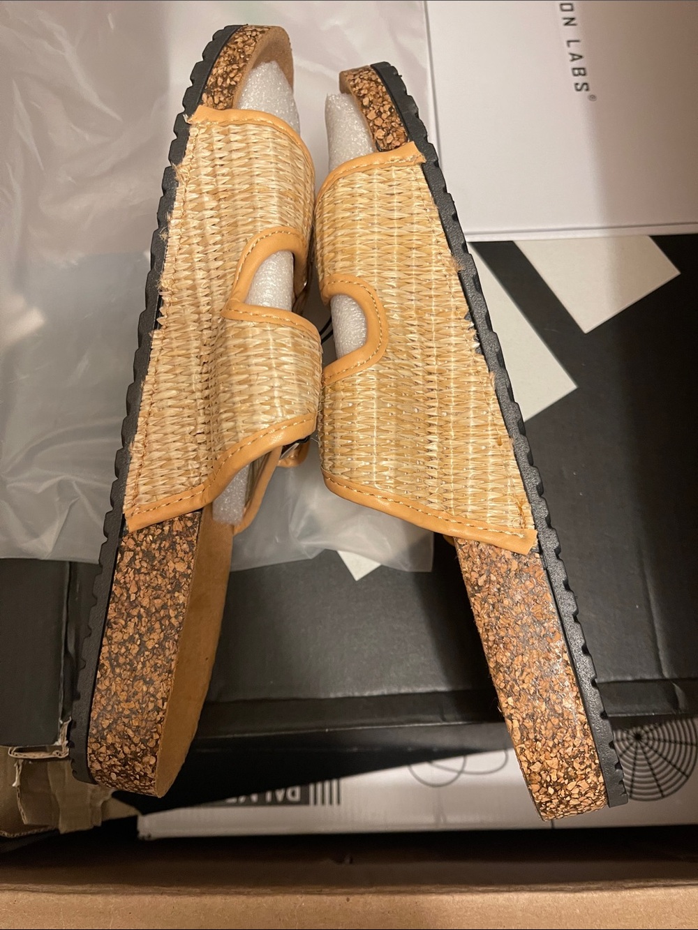Streetwear Society Women's Tan Braided Double-Buckle Slide Sandals - Picture 3 of 3
